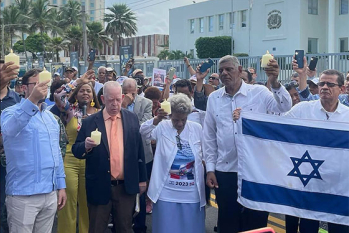 Evangélicos dominicanos marchan en favor de Israel